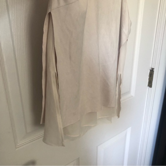 Cream suede layered tank - Picture 2 of 4